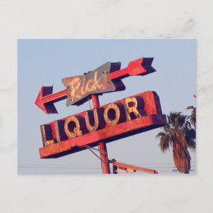 Ricks Liquor  Sign Briefkaart