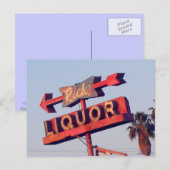 Ricks Liquor  Sign Briefkaart (Voorkant / Achterkant)