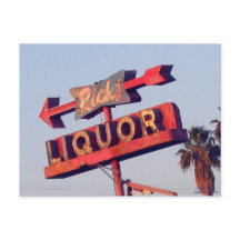 Ricks Liquor  Sign Briefkaart