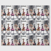 Ricks Londense Mode Mieren Van New York City Grapp Cadeaupapier (Vlak)