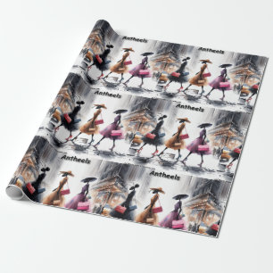 Ricks Londense Mode Mieren Van New York City Grapp Cadeaupapier