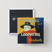 Ricks Loomatiks Personalized Button Square (Voorkant /achterkant)