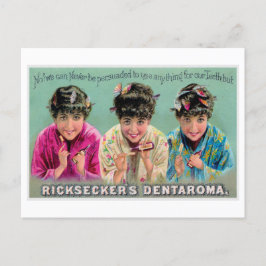 Ricksecker's Dentaroma  Toothpaste Ad Briefkaart