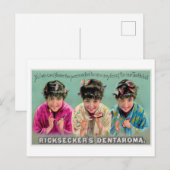Ricksecker's Dentaroma Toothpaste Ad Briefkaart (Voorkant / Achterkant)