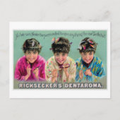 Ricksecker's Dentaroma Toothpaste Ad Briefkaart (Voorkant)
