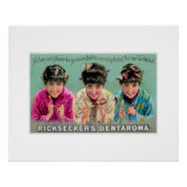 Ricksecker's Dentaroma  Toothpaste Ad Perfect Poster (Voorkant)