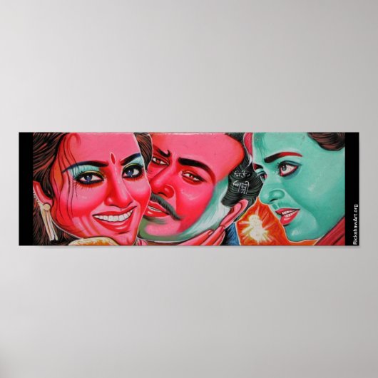 Rickshaw art small poster (Voorkant)