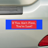 Ricky Bobby Bumpersticker (Op auto)