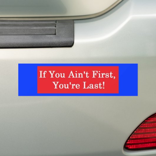 Ricky Bobby Bumpersticker (Op auto)