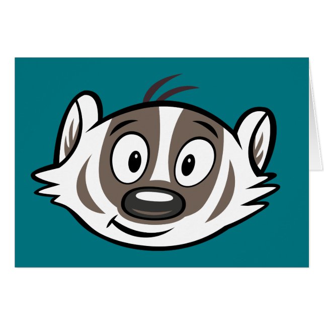 Ricky Raccoon | Boomer Badger Face (Voorkant Horizontaal)