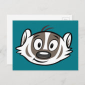 Ricky Raccoon | Boomer Badger Face Briefkaart (Voorkant / Achterkant)