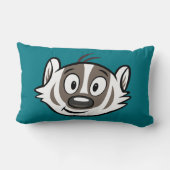 Ricky Raccoon | Boomer Badger Face Kussen (Achterkant)