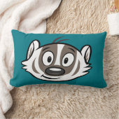 Ricky Raccoon | Boomer Badger Face Kussen (Deken)