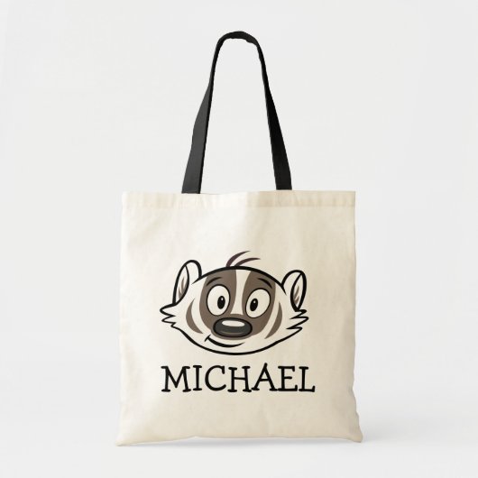 Ricky Raccoon | Boomer Badger Face Tote Bag (Voorkant)