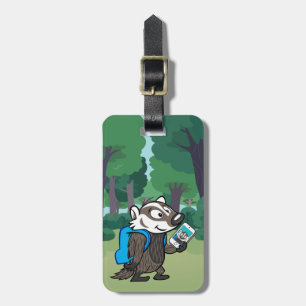 Ricky Raccoon   Boomer Badger Selfie Bagagelabel