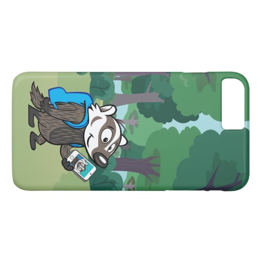 Ricky Raccoon | Boomer Badger Selfie Case-Mate iPhone Case (Achterkant (Horizontaal))
