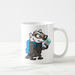 Ricky Raccoon Boomer Badger Selfie Koffiemok