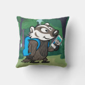 Ricky Raccoon | Boomer Badger Selfie Kussen (Achterkant)