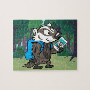 Ricky Raccoon   Boomer Badger Selfie Legpuzzel