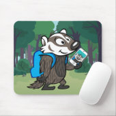 Ricky Raccoon | Boomer Badger Selfie Muismat (Met muis)