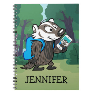 Ricky Raccoon   Boomer Badger Selfie Notitieboek