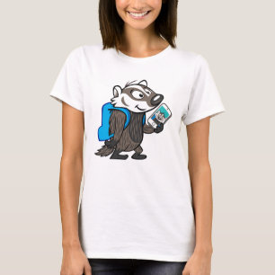 Ricky Raccoon Boomer Badger Selfie T-shirt