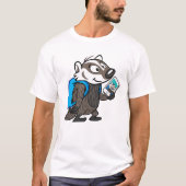 Ricky Raccoon | Boomer Badger Selfie T-shirt (Voorkant)
