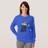 Ricky Raccoon | Boomer Badger Selfie T-shirt (Voorkant volledig)