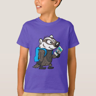 Ricky Raccoon Boomer Badger Selfie T-shirt