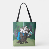 Ricky Raccoon | Boomer Badger Selfie Tote Bag (Achterkant)