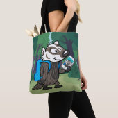 Ricky Raccoon | Boomer Badger Selfie Tote Bag (Dichtbij)