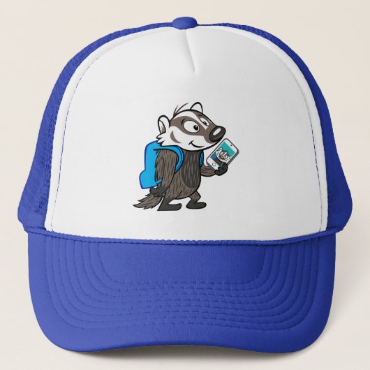 Ricky Raccoon | Boomer Badger Selfie Trucker Pet (Voorkant)
