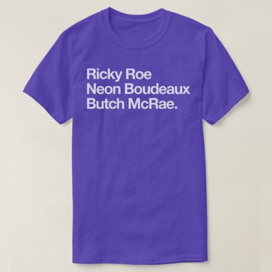 Ricky Roe Neon Boudeaux Butch McRae T-shirt (Design voorkant)