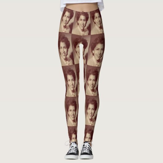 Ricky's oma vervaagde foto leggings (Voorkant)