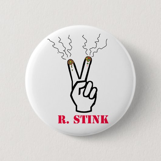 RickyStinkvingers Ronde Button 5,7 Cm (Voorkant)