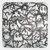 rico collage graffiti sticker (Voorkant)