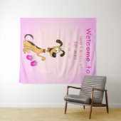 Rico de hond baby boy shower wandkleed (In Situ (horizontaal))