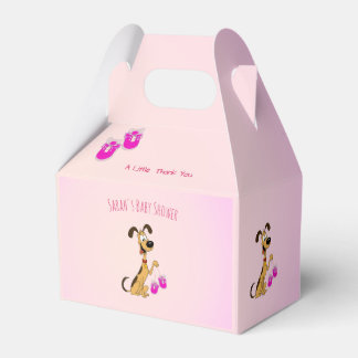 Rico de hond baby girl shower bedankdoosjes