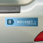 Ricochet Audio Network Bumpersticker (Op auto)