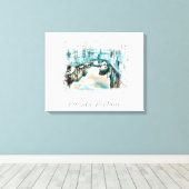 *~* Ricorda Positano AR20 Italië Italiaans Canvas Afdruk (Insitu (Houten vloer))