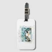 *~* Ricorda Positano Italië Italiaanse taal AR20 Bagagelabel (Voorkant (verticaal))