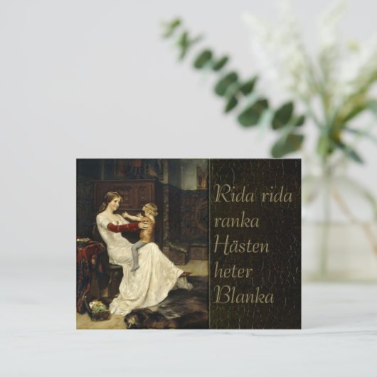 Rida rida ranka CC0292 Edelfelt Briefkaart (Staand voorkant)