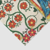 RIDDER BEWAPEND DOOR ZIJN DAME, MIDDELEEUWSE MINIA TISSUEPAPIER (Detail)