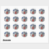 Ridder & Draak Kasteel Feest Favor Sticker (Vel)