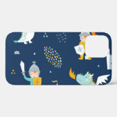Ridder Dragon Castle Childish Patroon Case-Mate iPhone Case (Achterkant (horizontaal))