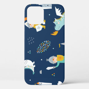 Ridder Dragon Castle Childish Patroon Case-Mate iPhone Case