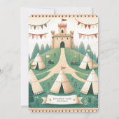 Ridder en Draak Koninklijke Middeleeuwse Jongen Ve Kaart (Achterkant)