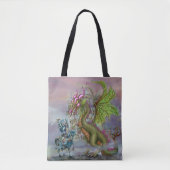 Ridder en Draak Kunst Schoudertassen Tote Bag (Voorkant)