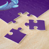 Ridder en draak meisje legpuzzel (Zijkant)