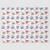 Ridder en Draak Tissue Inpakpapier Tissuepapier (Voorkant)
